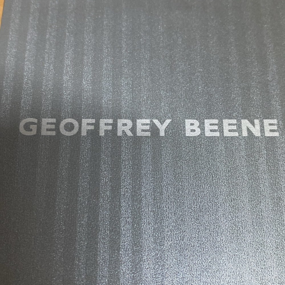 Geoffrey Beene Mens Diamond Blue Black Dress Watch 43mm SS Bracelet NWT - Picture 7 of 8